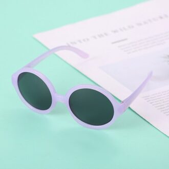Cool Kids Zonnebril Kinderen Anti-Uv Zonnebril Jongens Meisjes Baby Brillen Coating Lens Uv Preventionteenager Zonnebril paars