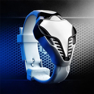 Cool LED Electronic Children Watch Unique Design Silicone Hand Ring Wrist Watch Fashion Digital Sport Watch Gift For Kids Boys