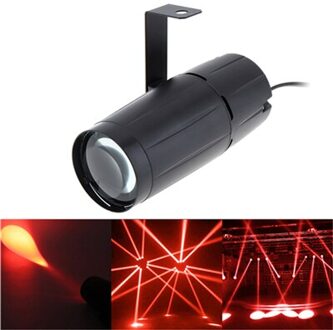 Cool LED Rood Blauw Wit Spotlight Super Heldere Lamp Spiegel Ballen Podium Verlichting voor KTV DJ Disco Clubs Pub Bar banket Rood / ons aansluiten