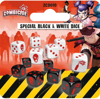 Cool Mini Or Not Zombicide 2nd Edition - Special Black and White Dice
