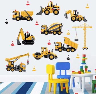 Cool Motor Rider Behang 3D Offroad Auto Muurstickers Slaapkamer Student Geef Nooit Motivatie Woord Art Decals Studie Sticker PC6076-2