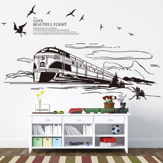 Cool Motor Rider Behang 3D Offroad Auto Muurstickers Slaapkamer Student Geef Nooit Motivatie Woord Art Decals Studie Sticker PC7302-2