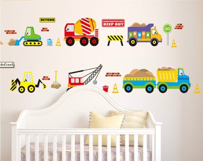 Cool Motor Rider Behang 3D Offroad Auto Muurstickers Slaapkamer Student Geef Nooit Motivatie Woord Art Decals Studie Sticker PC8269-2