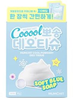 Cool Powdery Deo Tissue Set - 2 Types Soft Blue Soap