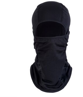 Cool Soft Bike Motorcycle Volgelaatsmasker Lycra Bivakmuts Ski Nek Bescherming Winter Winddicht zwart