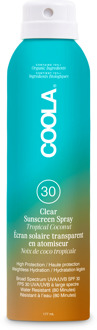 Coola Zonnebrandcrème Coola Clear Sunscreen Spray Tropical Coconut SPF30 177 ml