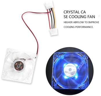 Cooling Fan Voor Pc Led Stille Pc Computer Case Cooler Cooling Fan Mod Blauw En Kleurrijke Licht Best Verkopende