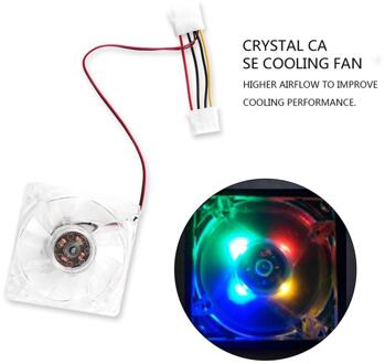 Cooling Fan Voor Pc Led Stille Pc Computer Case Cooler Cooling Fan Mod Blauw En Kleurrijke Licht Best Verkopende
