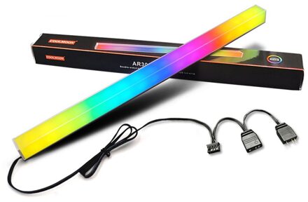 Coolmoon 30Cm Rgb Led Strip 5V 3Pin Argb Computer Case Licht Bar Aluminium Magnetische Kleine 4 Pin licht-Strip Voor Pc Case