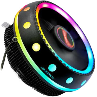 COOLMOON RGB CPU Cooler Heatsink LED 12V Intel for AMD PC Processor Desktop Cooling Radiator