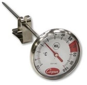Cooper Atkins 2237-04C Espresso Thermometer W/Vessel Clip, 10 Om 120-Degrees C-2237-04C