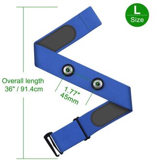 Coospo H6M Borst Hartslagmeter Band Bluetooth 4.0 Ant + Hartslagmeter Sensor Waterdicht Voor Garmin Wahoo HRM blauw Strap