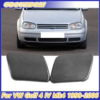 COOYIDOM Front Bumper Headlight Washer Nozzle Cover Cap For VW Golf 4 IV Mk4 1998 1999 2000 2001 2002 2003 2004 2005 2006