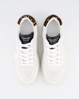 Copenhagen Dames cph75 sneaker white/leopard Wit - 39