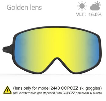 COPOZZ Dual-gebruik Magnetische Ski Lens Quick-change 2440 Lenzen Volwassen Anti-fog UV400 Night Skiën Snowboard goggles voor Mannen & Vrouwen Outer goud lens