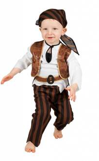 Coppens Bruin piraten baby kostuum - Verkleedkleding