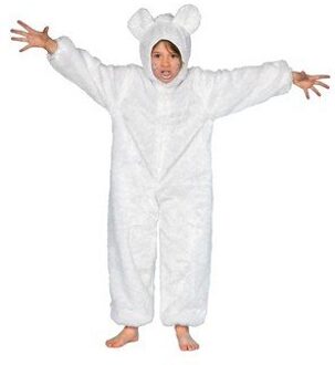 Coppens Carnavalskleding dierenkostuum witte Beer kind Berenpak Maat 104