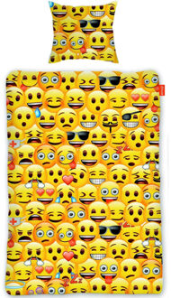 Coppens Dekbedovertrek Emoji 140x200cm - nvt