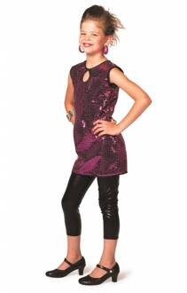 Coppens Gala jurkje meisje met paarse pailletten Maat 116