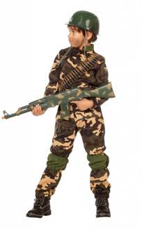 Coppens Leger & Oorlog Kostuum | Desert Storm Commando | Jongen | Maat 140 | Carnaval kostuum | Verkleedkleding