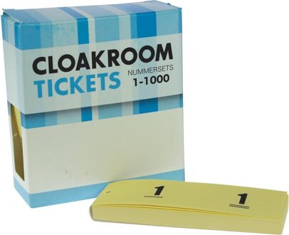 Coppens Nummer-/ garderobeblokken geel