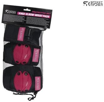 Coppens Street Runner skate beschermset roze 6-delig