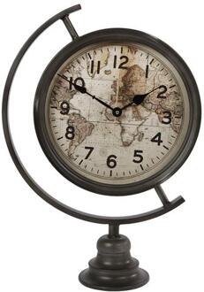 Coppens Tafelklok Wereldbol - 35x13,5xh50 Cm