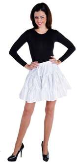 Coppens Verkleed Rok Dames Satijn Wit Maat Xl