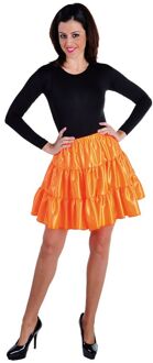 Coppens Volangen stroken rok oranje