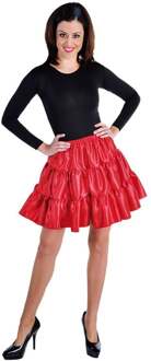Coppens Volangen stroken rok Rood - XL