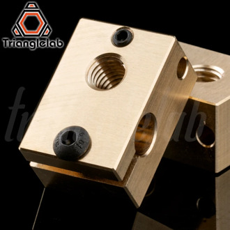 copper brass heater block for E3D copper hotend for 3D printer high temperature for Hardened Steel V6 Nozzles/titan extruder