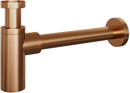 Copper Edition wastafelsifon geborsteld koper PVD