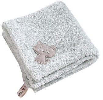 Coral Fleece Handdoek Keuken Handdoek 1Pc 25*25Cm Zachte Extreme Comfort Vierkante Kat Patch Borduren Handdoeken roze Groen Grijs