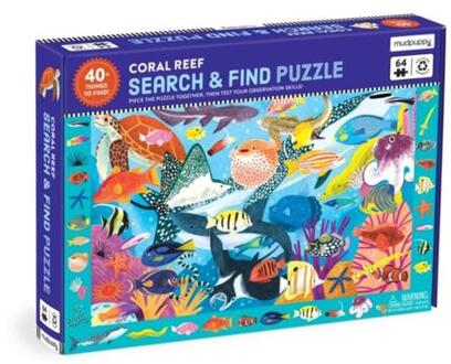 Coral Reef 64 Piece Search & Find Puzzle -  Mudpuppy (ISBN: 9780735383968)