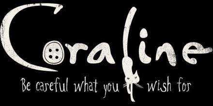 Coraline Logo Unisex T-Shirt - Black - 5XL Zwart