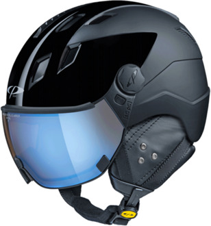 Corao+ Cashmere Skihelm Zwart met meekleurend & polariserend vizier (3 Keuzes) - zeer veilig