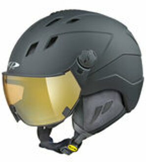 Corao+ skihelm zwart met meekleurend vizier (4 Keuzes) - zeer veilig