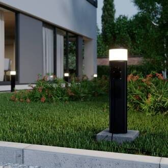 Corban sokkellamp, grijs, wandcontactdozen, G9, IP44 antraciet