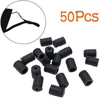 Cord Locks Schakelt Voor Koortjes Elastische Koord Richter Non Slip Stopper Plastic Toggle Lente Sluiting Stop Enkel Gat 100/50Pcs 50stk