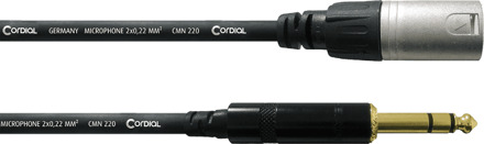 Cordial CFM 0,3 MV XLR Adapterkabel [1x XLR-stekker - 1x Jackplug male 6.3 mm] 30.00 cm Zwart