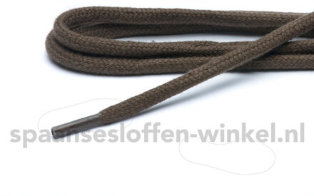 Cordial Katoenen fijn rond dikte 3 mm 150 cm - maat One size Bruin