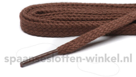 Cordial Katoenen plat veters 55 cm dikte 5 mm Bruin - One size