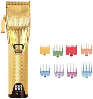 Cordless Clipper Metalen Barbershop 2500Mah 5H Salon Gebruik Hair Snijden Kapsel Cordless Tondeuse Mannen Tondeuse