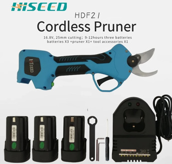 Cordless Rechargeable Electric Pruning Scissors Shears Garden Pruner Secateur Branch Cutter Cutting Tool