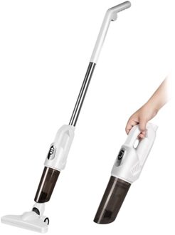 Cordless Vacuum Cleaner Rechargeable Stick Vacuum with 20000PA Powerful Suction 2 IN 1 Handle Car Vacuum with Detachable Dust Cup Crevice Nozzle Brush Nozzle for Home Office Car