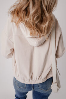 Corduroy Hoodie Trui Ivoor
