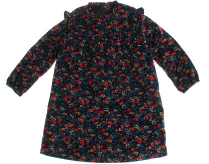 Corduroy jurk met lange mouwen 485231 meisje Veelkleurig - 12-18M / 80cm