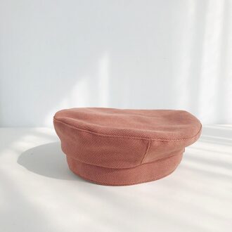 Corduroy Winter Achthoekige Cap Meisjes Vrouwelijke Baret Hoeden Voor Vrouwen Hoeden Krantenverkoper Britse Stijl Katoen Baretten Hoed Voor Meisjes Straat rood