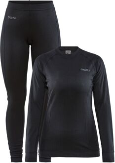 Core Dry Baselayer Thermoset Dames - Zwart - Maat XXL