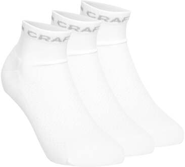 Core Dry Mid Sokken (3-pack) wit - grijs - 37-39